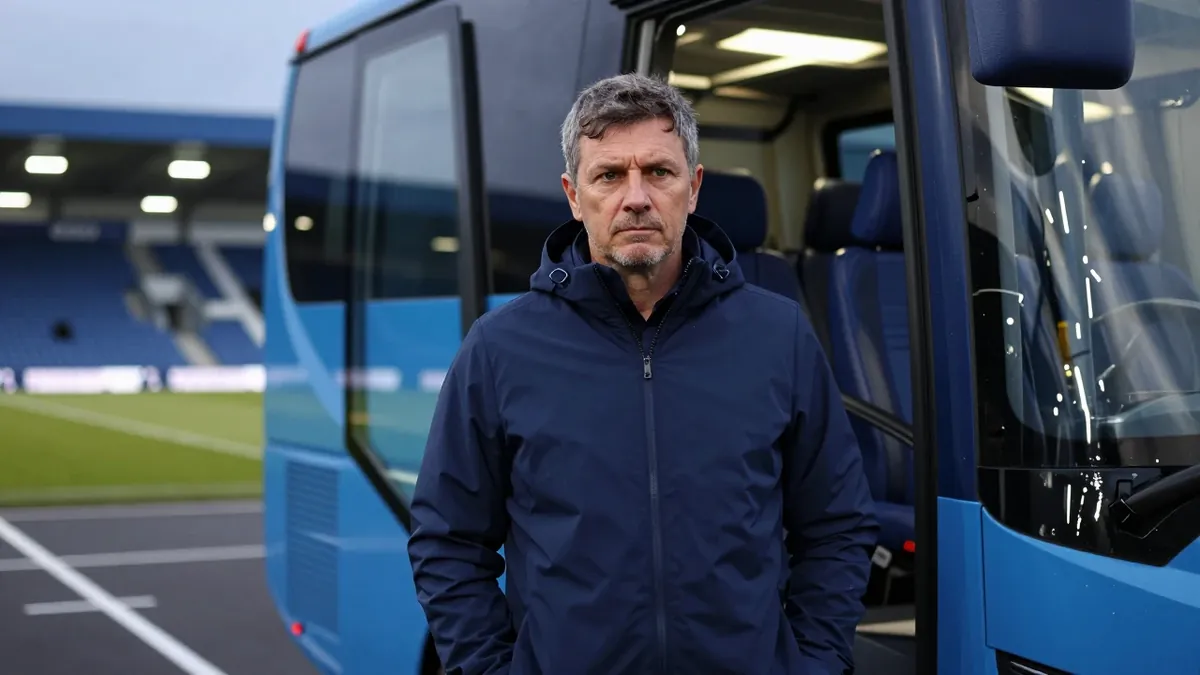 Mjallby chairman Magnus Emeus was documented by Reuters Connect accompanying the team on the bus to the away match...