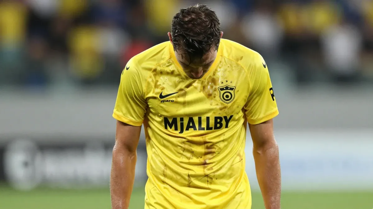 Mjallby AIF were eliminated from Europa League qualifying after a 3-0 away defeat to Red Bull Salzburg, losing 4-0 on...